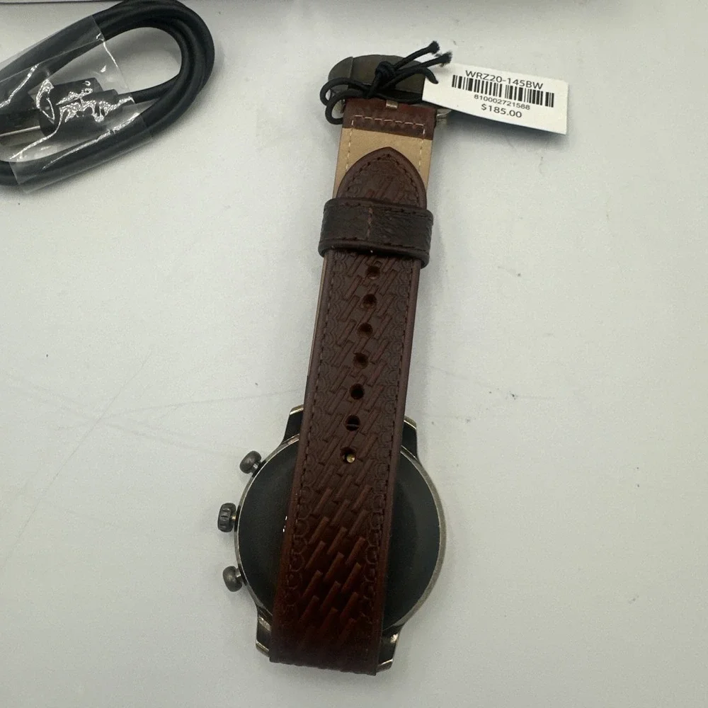 WESTERN Wrangler SMART WATCH Leather Weave Band‎ WRZ20-145bw **msrp 185